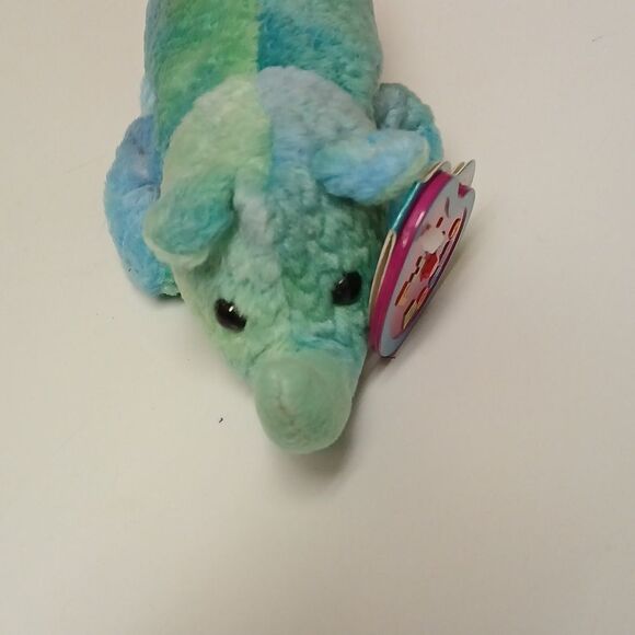 🩷AVON FULL O BEANS 1999, ROCKY THE RHINO COLLECTIBLE STUFFED PLUSHE - Picture 2 of 9